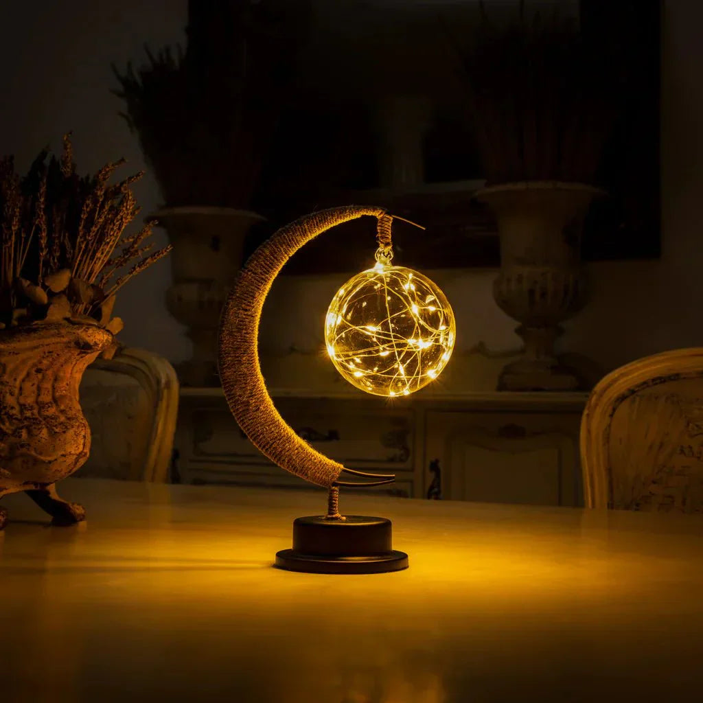 Lampe de Lune Rêveuse - Verre Borosilicaté