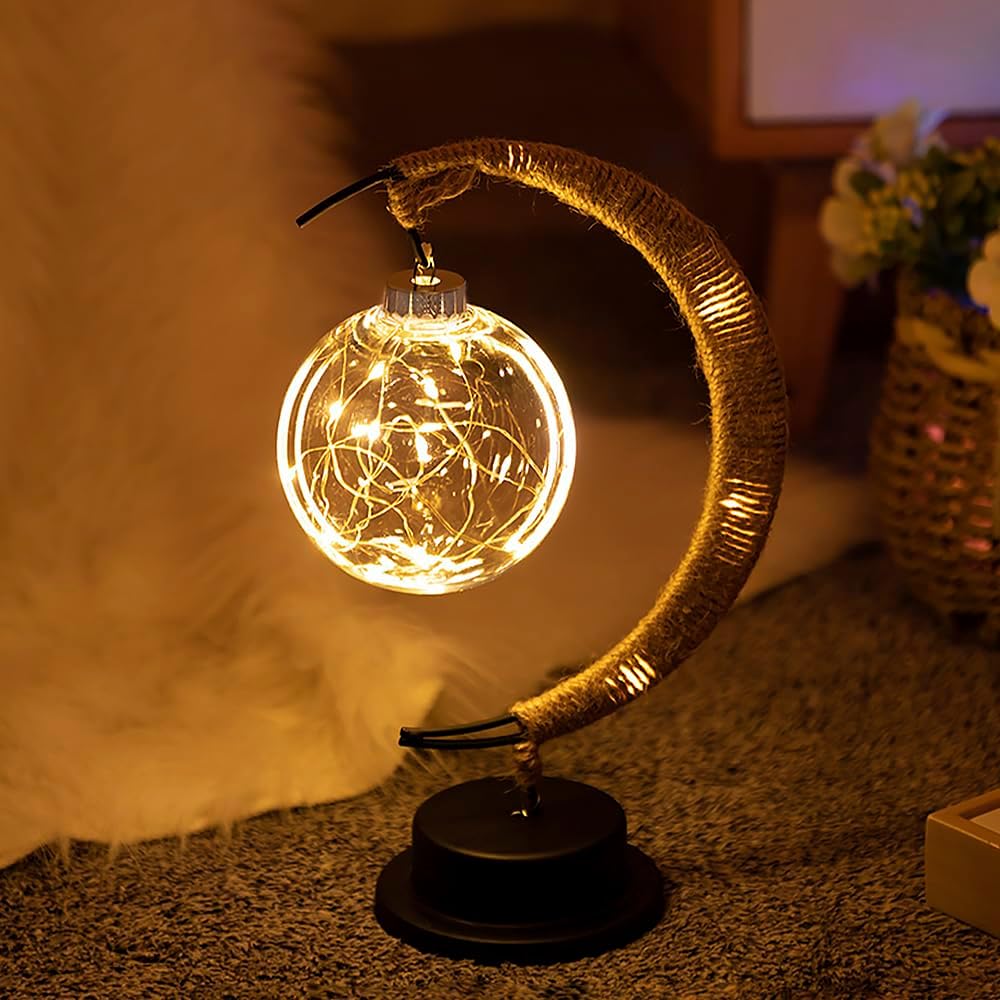 Lampe de Lune Rêveuse - Verre Borosilicaté