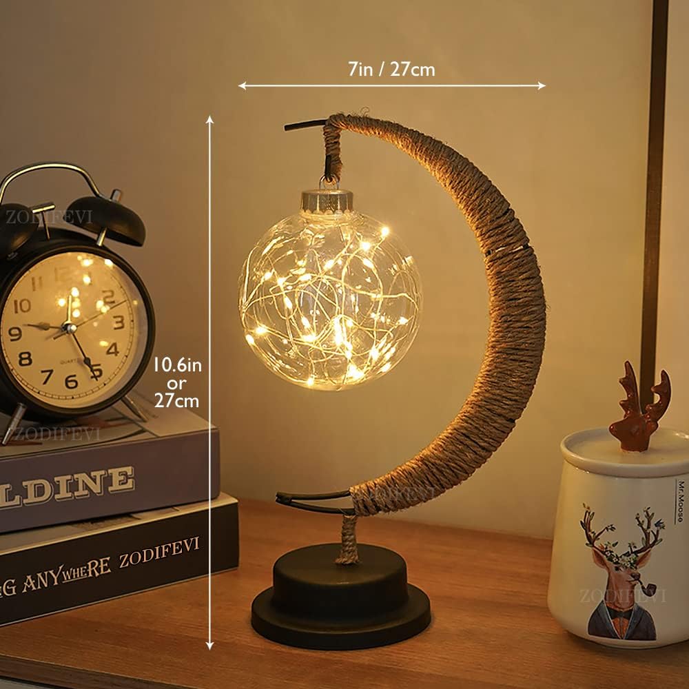 Lampe de Lune Rêveuse - Verre Borosilicaté