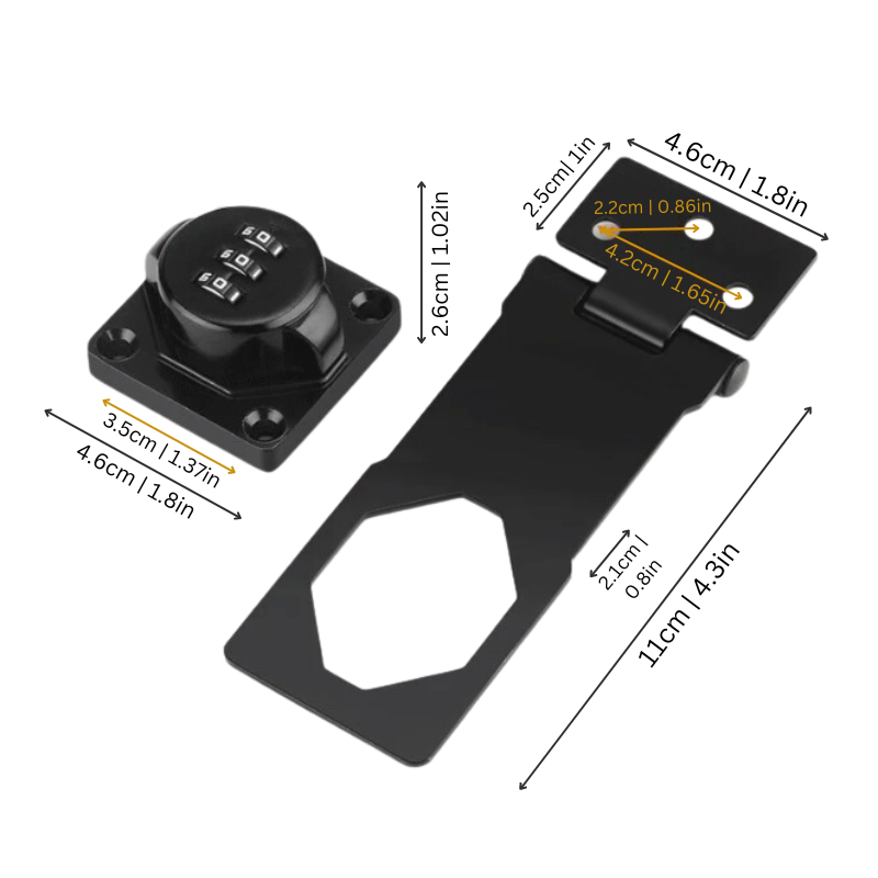 Serrure de Cabinet Domestique SecureKeyless : Protection Durable Sans Clé