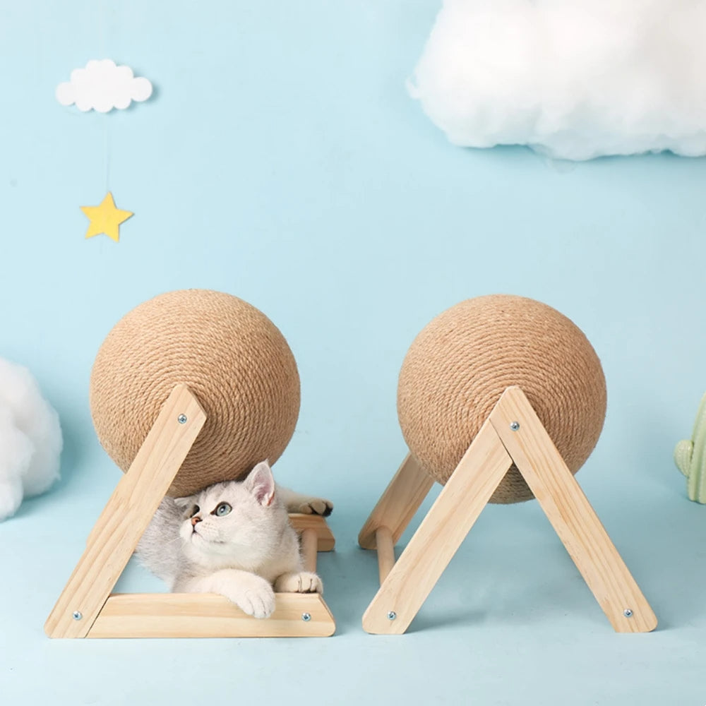 Jouet en Sisal Durable pour Chats - Boule à Gratter