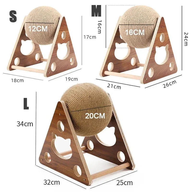 Jouet en Sisal Durable pour Chats - Boule à Gratter