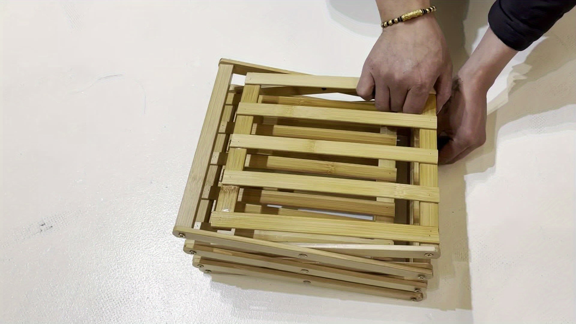 Étagère à Chaussures en Bambou Intelligent – Compacte et Pratique pour Chaque Entrée