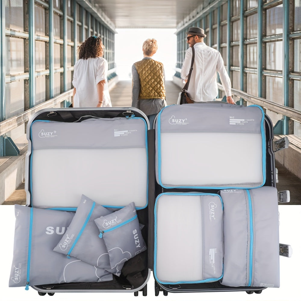 JOURNEASY - Ensemble de 7 sacs d'organisation de valise portable pour le voyage