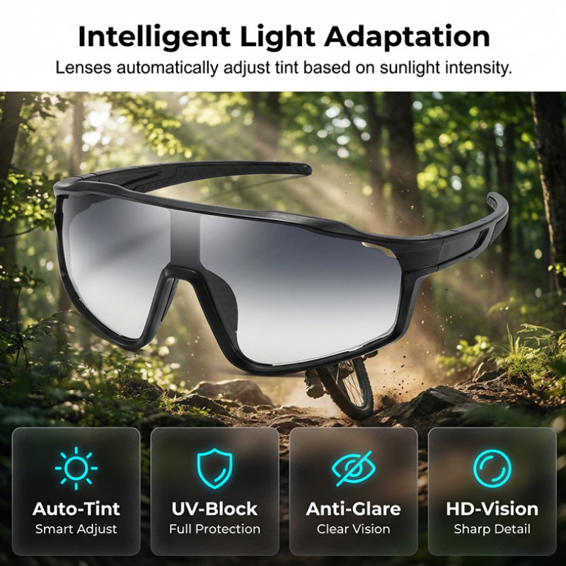 VisionFlex™ | Lunettes de sport – Photochromiques, protection UV & design panoramique