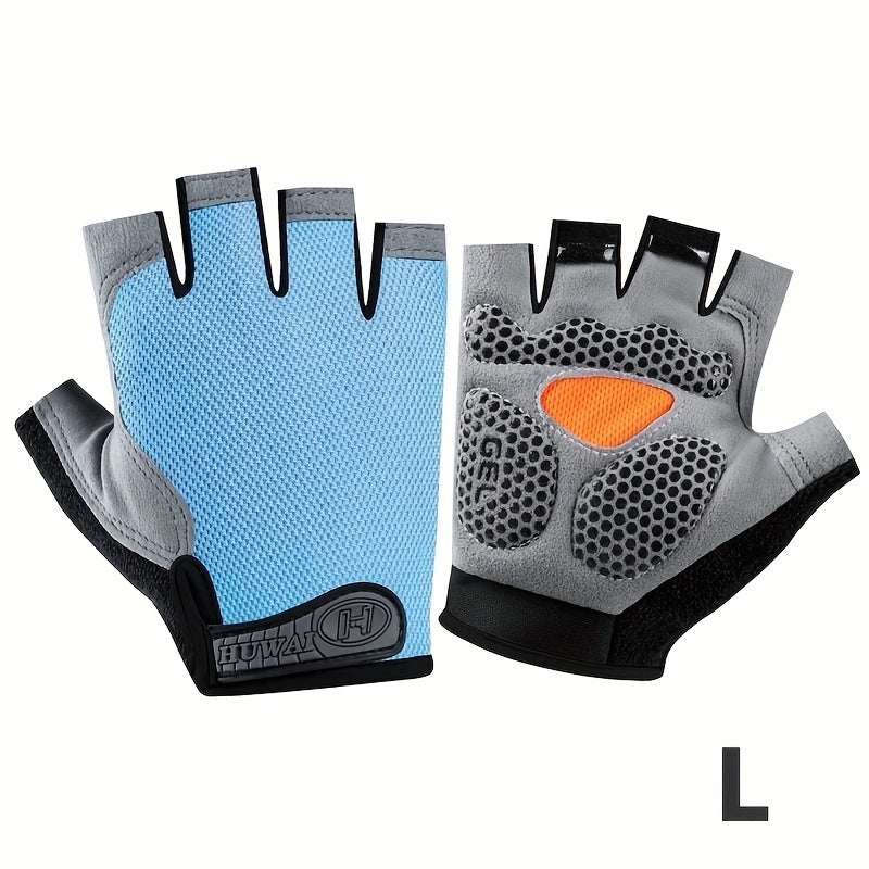 ATHLETIQ - Gants légers d'extérieur à demi-doigts pour hommes et femmes