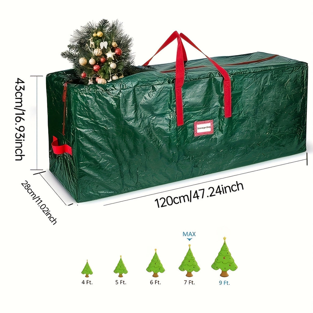 Grand sac de rangement pour arbres de Noël artificiels – Modèle TreeTote en polyester imperméable et résistant
