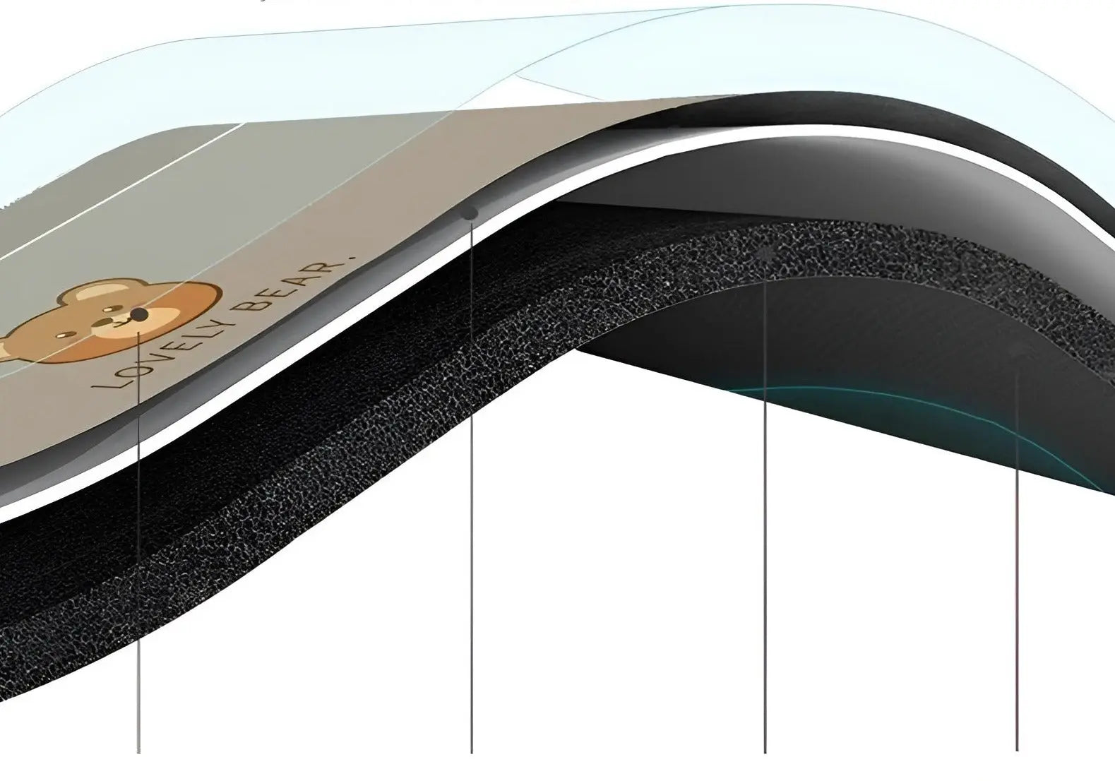 Tapis de cuisine antidérapant super absorbant à séchage rapide - SplashEase