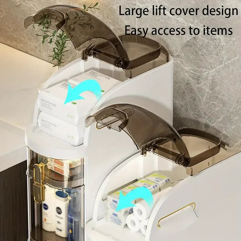 GlideNest™ | Transformez le chaos de votre salle de bain en tranquillité sur roulettes