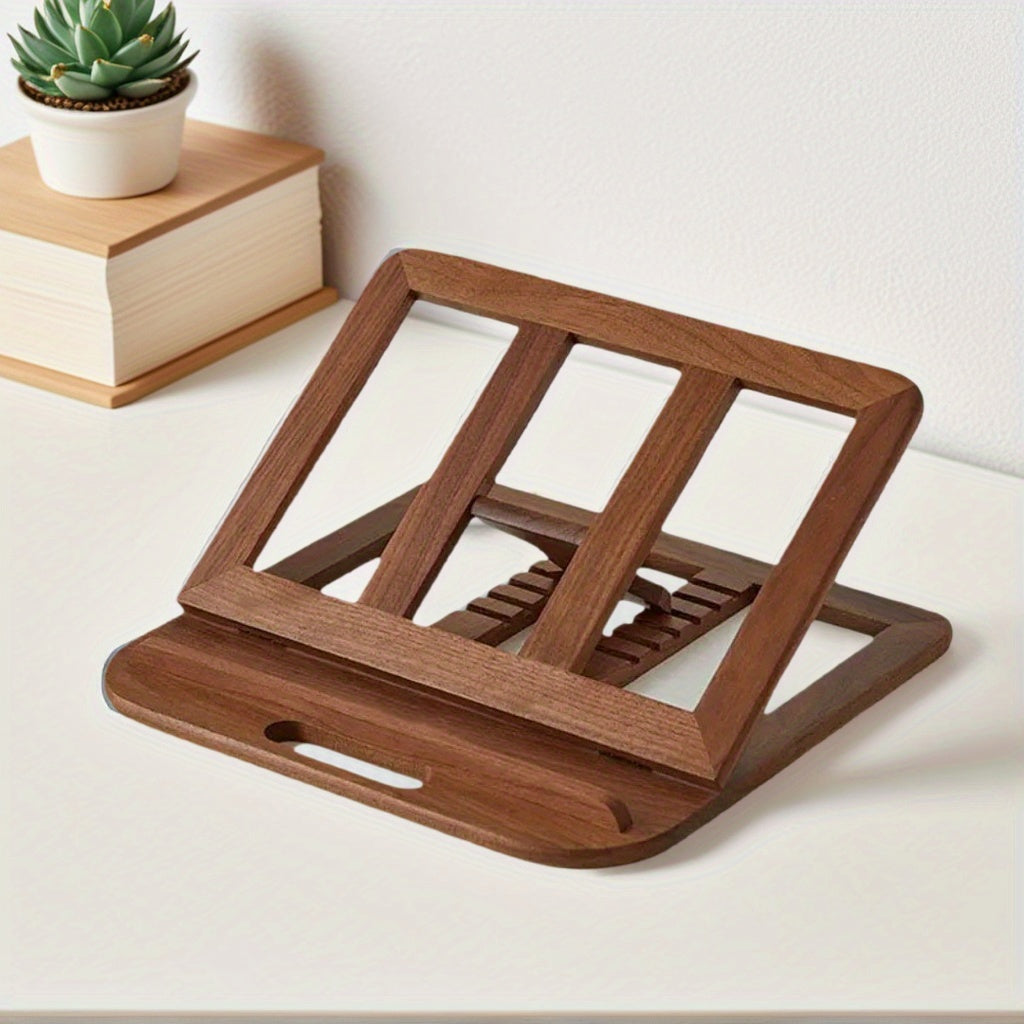 WOODIFY - Support en bois ajustable pour ordinateur portable de 11 pouces, accessoire de bureau pliable