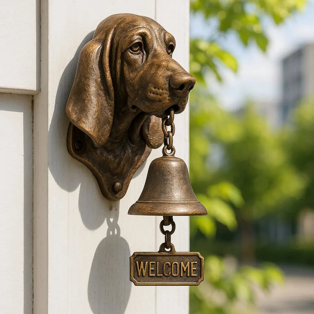 GuardianBell™ | Cloche de bienvenue Berger Allemand — Symbole de protection et d'hospitalité