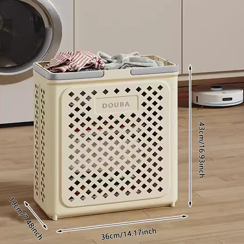 Panier à linge grande capacité avec roues, pliable