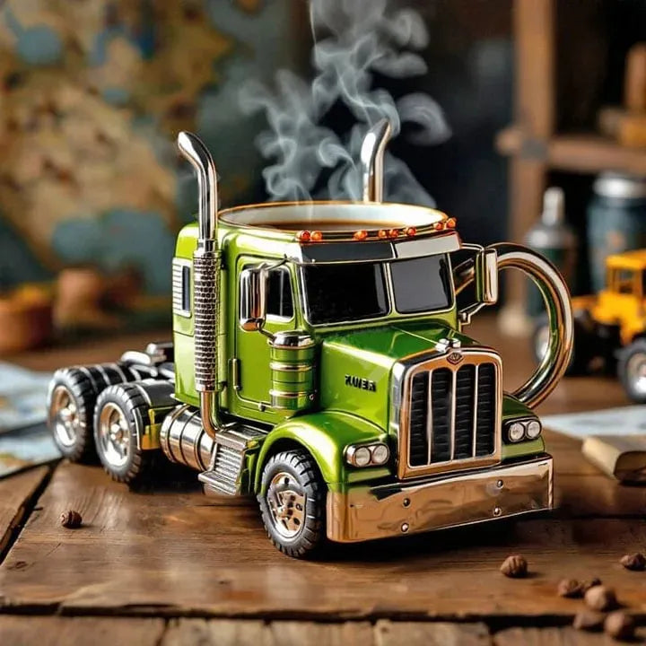 TruckCoffee | Mug de café pour camion semi-remorque - un indispensable pour la route