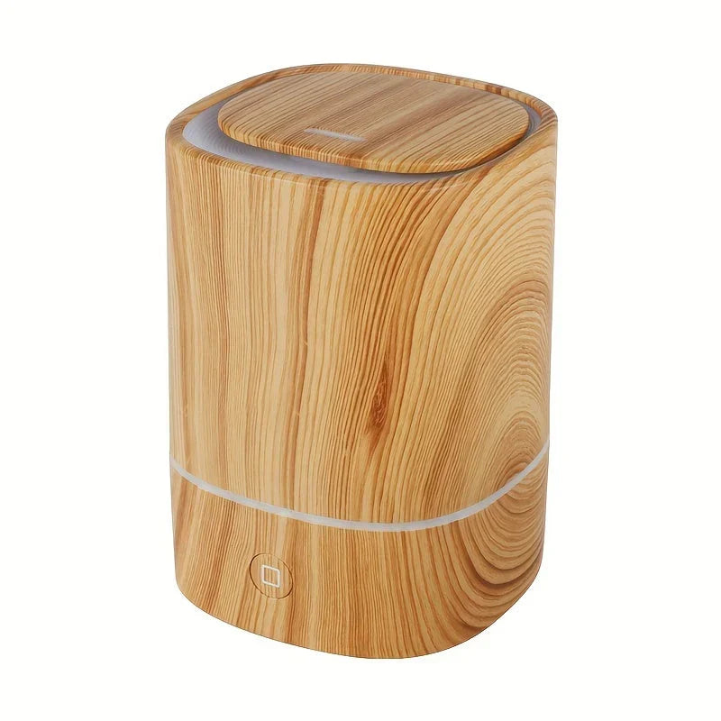 Humidificateur à ultrasons en bois – Diffuseur d'arômes silencieux avec LED et arrêt automatique