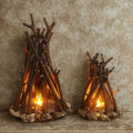 GlowWood™ | Chaleur rustique confortable avec lumière d'ambiance apaisante