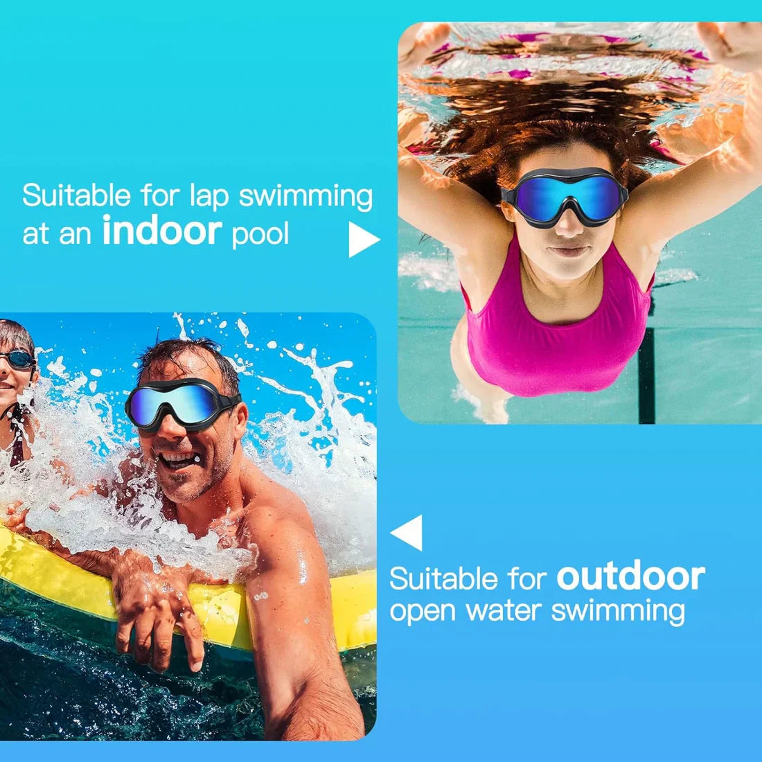 Lunettes de Natation Anti-Buée Breitblick | Skanto