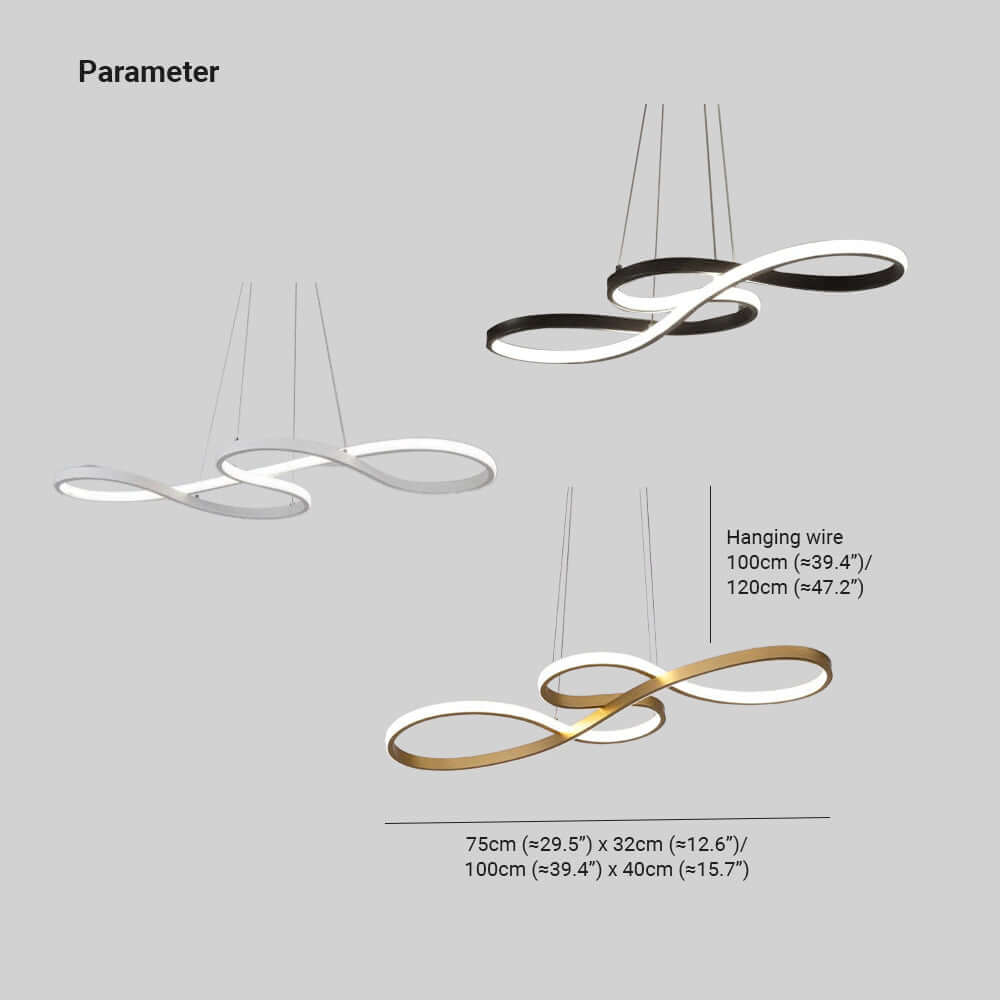 Lampe Suspendue LED Note de Musique - Éclairage Moderne