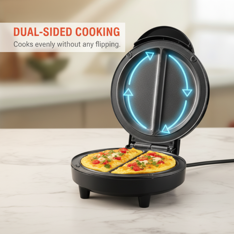 DualCook™ – Appareil de petit-déjeuner à double face pour des matins sans effort, rapides et sans stress [50 % de réduction]