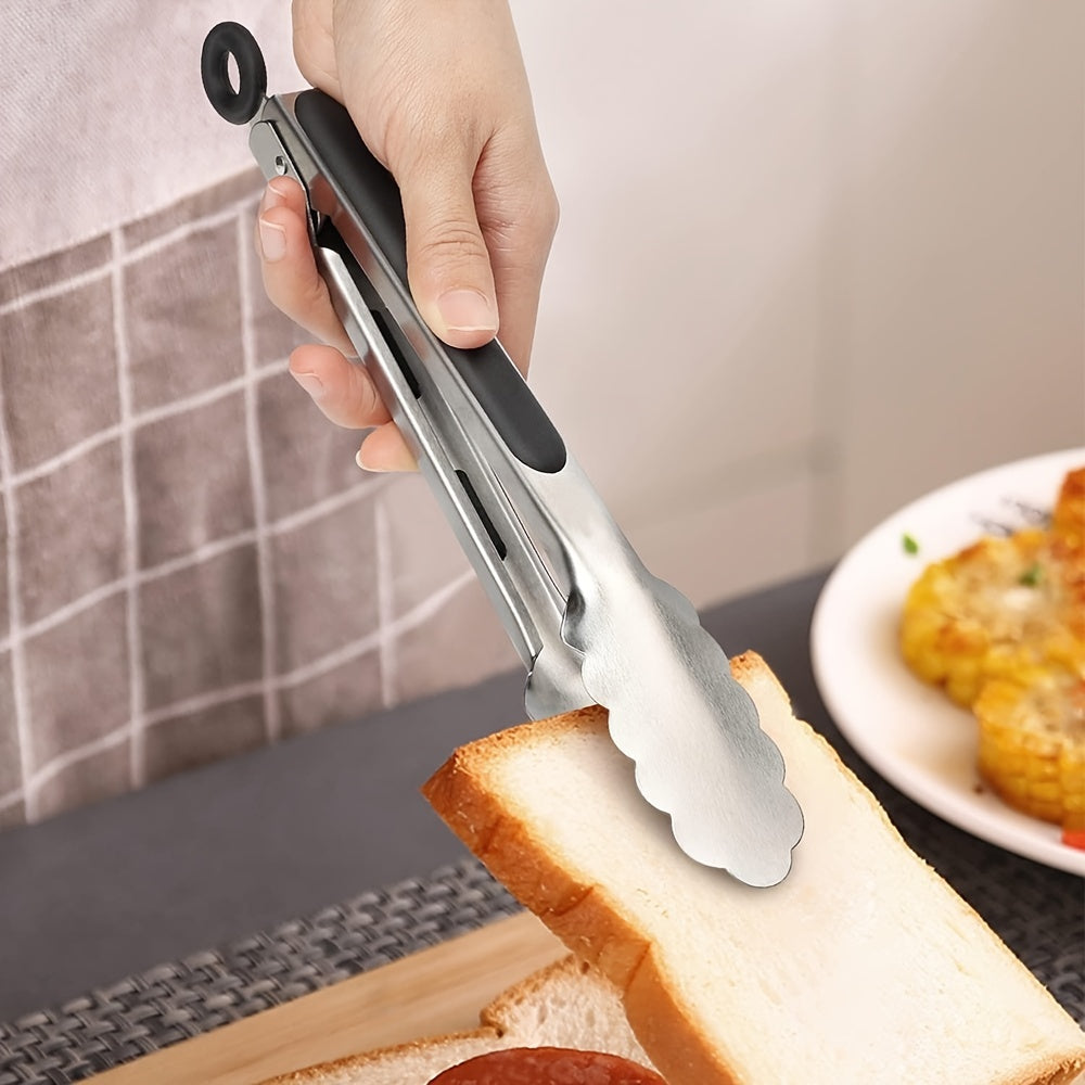 LOCKTONG – Pinces de Cuisine en Acier Inoxydable avec Poignée en Silicone et Fonction de Verrouillage