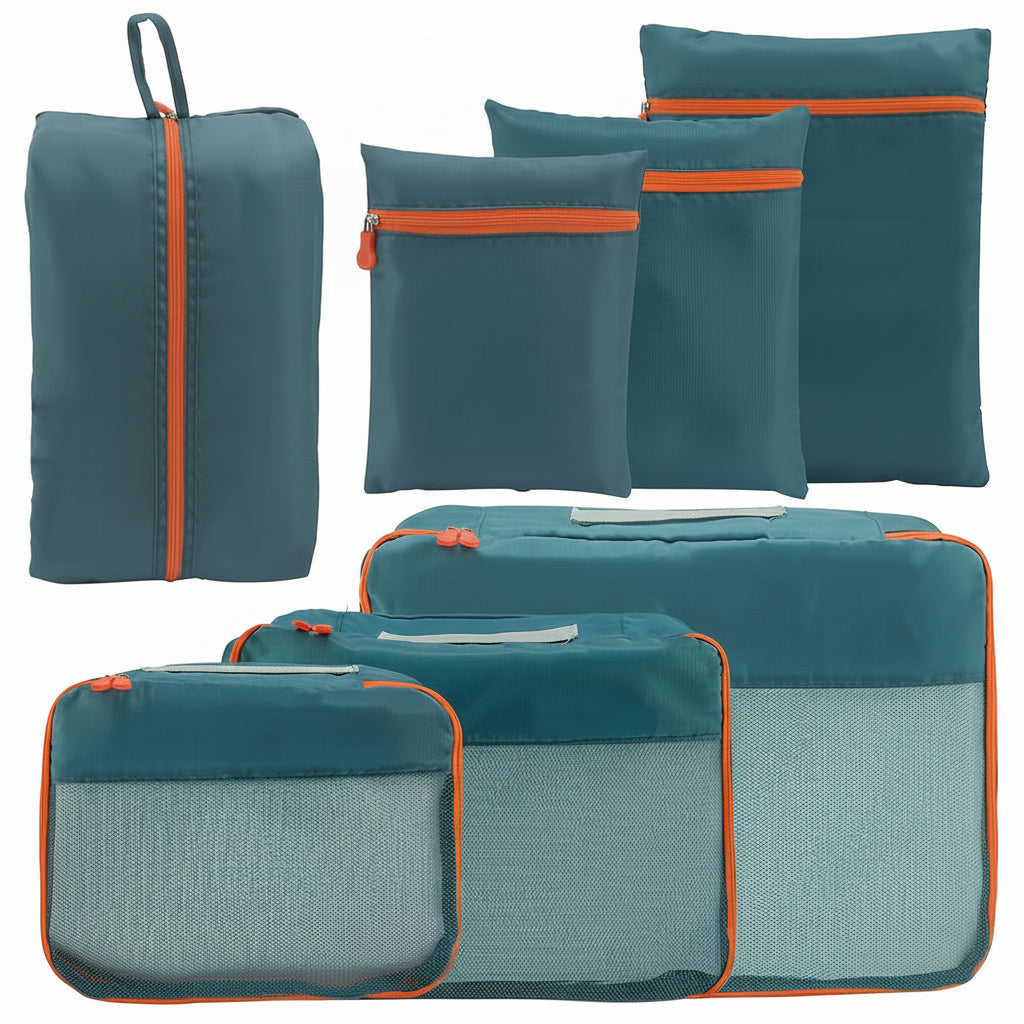JOURNEASY - Ensemble de 7 sacs d'organisation de valise portable pour le voyage