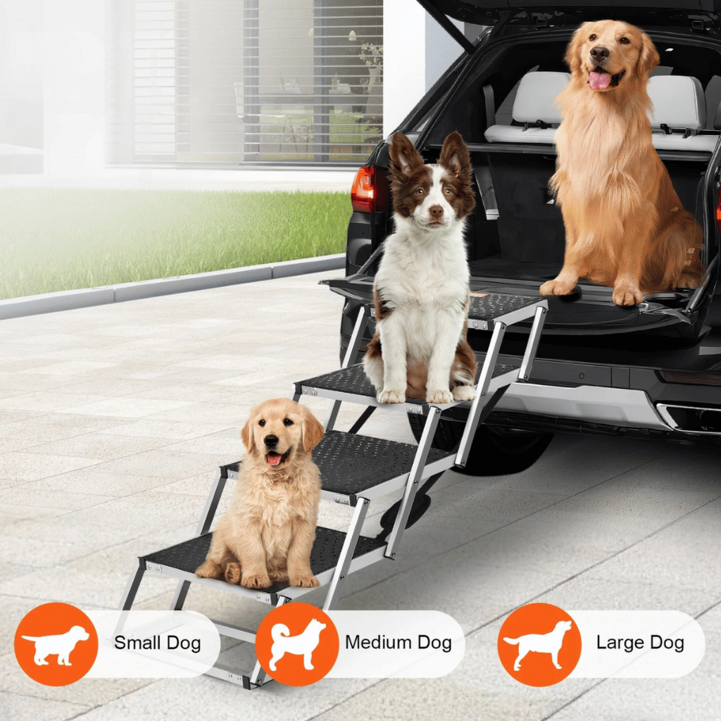 Escaliers de voiture pliants pour chiens - Design Easy-Hop