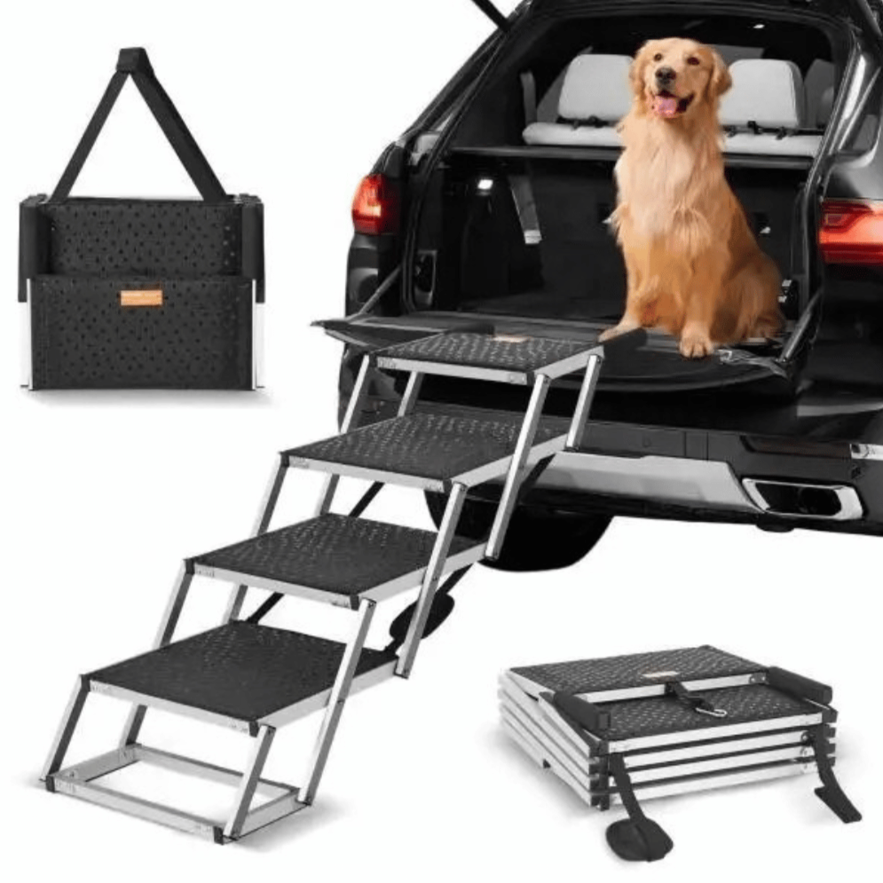 Escaliers de voiture pliants pour chiens - Design Easy-Hop
