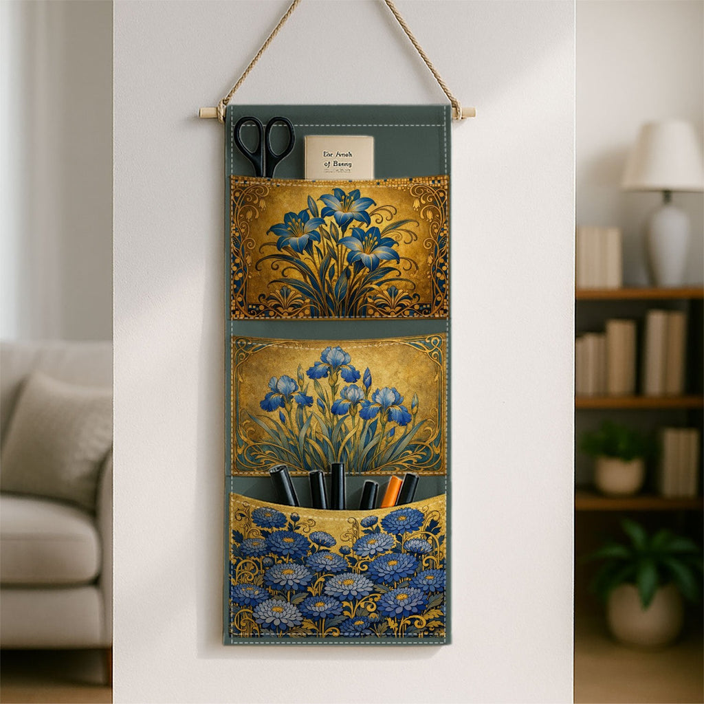 IRISPOUCH – Organisateur Suspendu Floral Vintage pour un Rangement Élégant