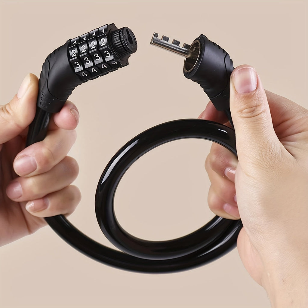 BIKEGUARD - Câble de Sécurité en Acier avec Code à 4 Chiffres