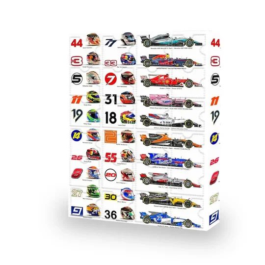 Calendrier de l'Avent Formule 1 avec objets de collection – Pour les véritables fans de sports automobiles