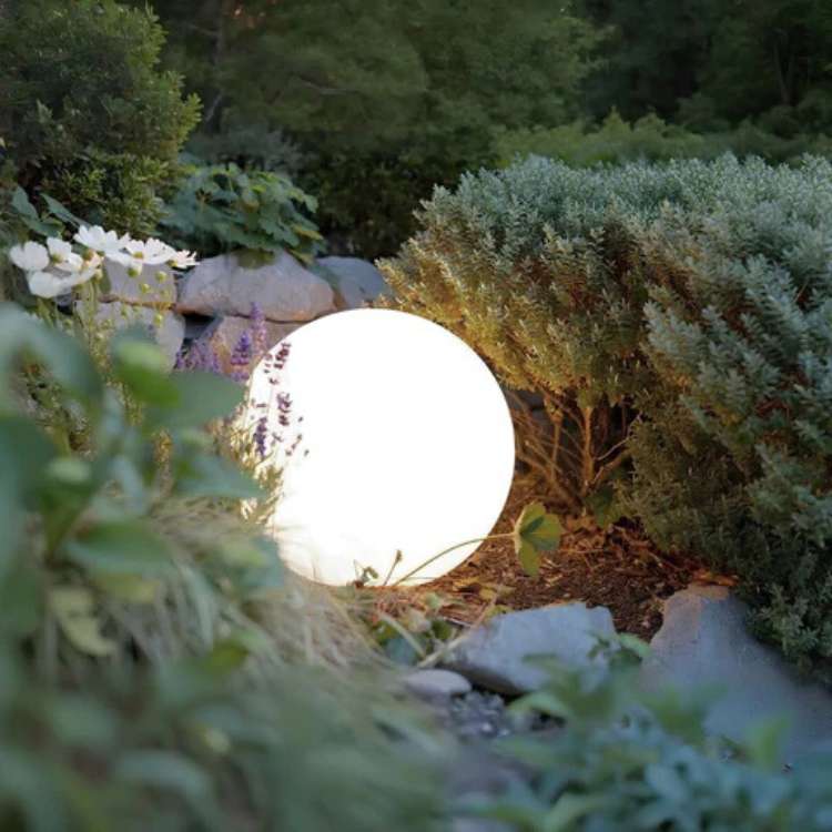 Lumière de Jardin Sphérique Écologique Illuminée