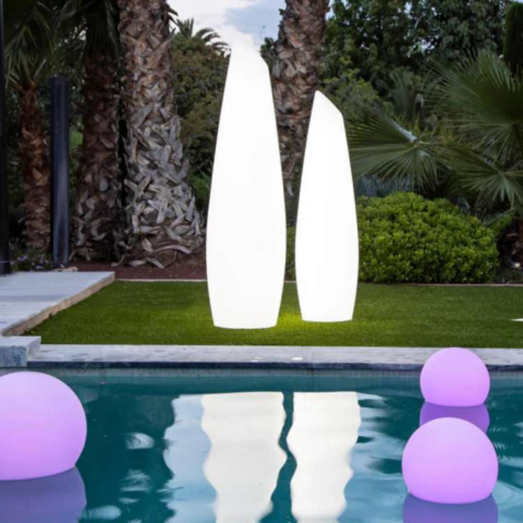 Lumière de Jardin Sphérique Écologique Illuminée