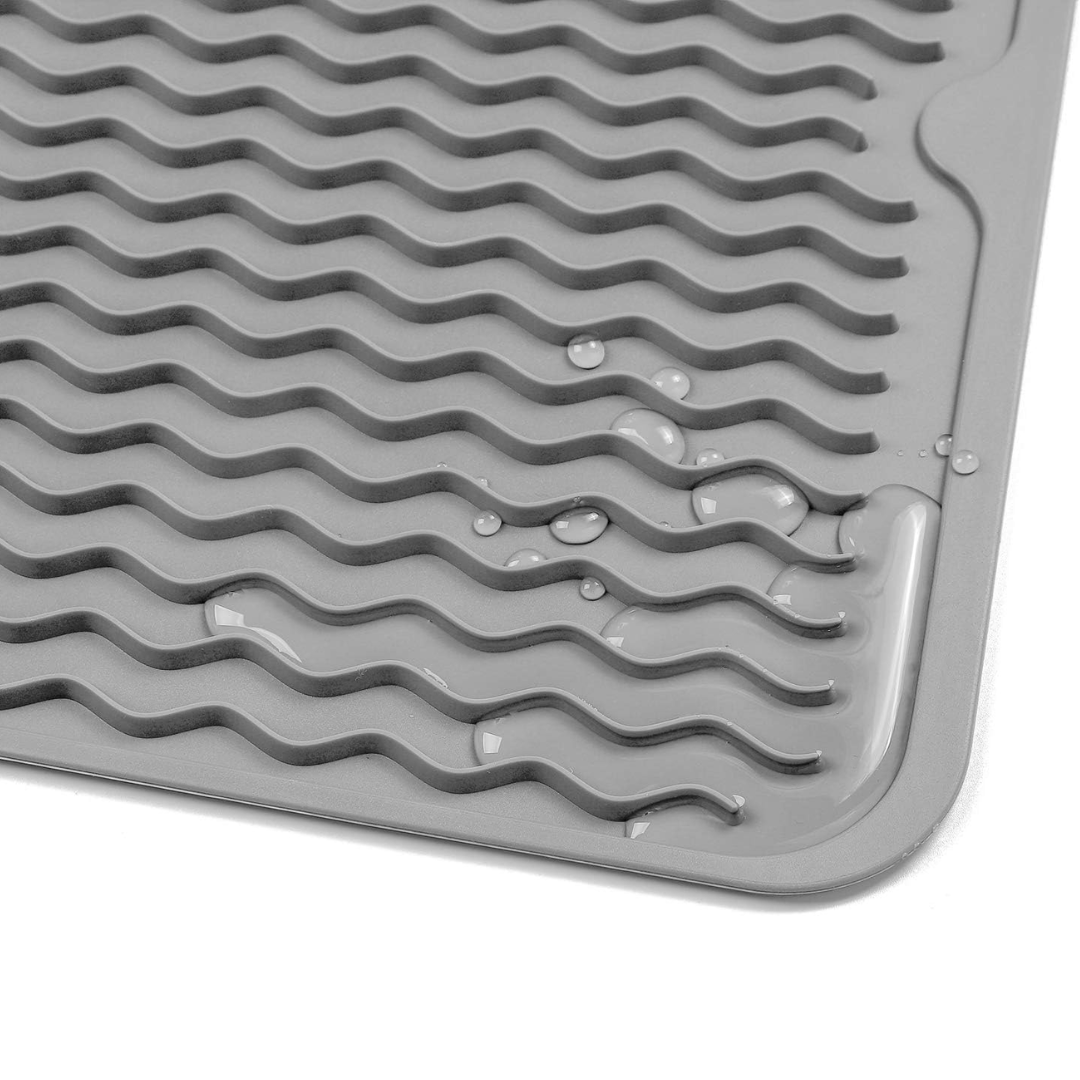 Tapis de séchage en silicone écologique - Utilisations multiples & résistant à la chaleur