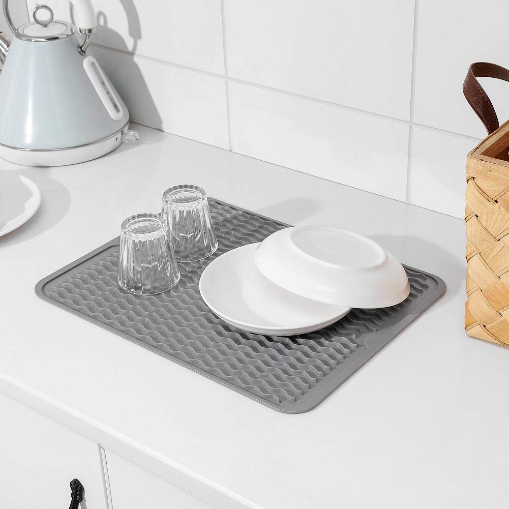 Tapis de séchage en silicone écologique - Utilisations multiples & résistant à la chaleur