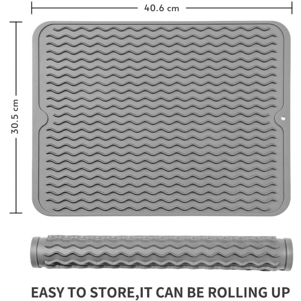 Tapis de séchage en silicone écologique - Utilisations multiples & résistant à la chaleur