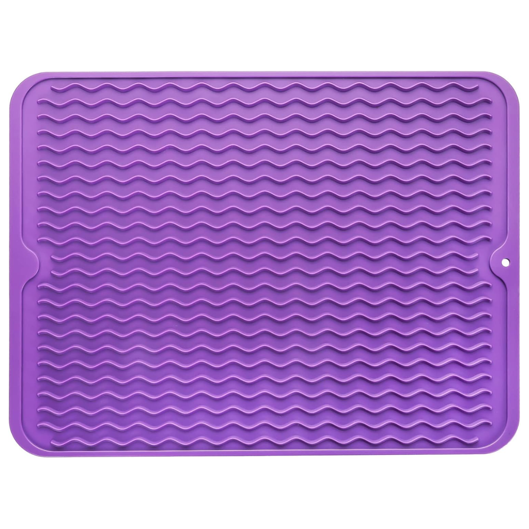 Tapis de séchage en silicone écologique - Utilisations multiples & résistant à la chaleur