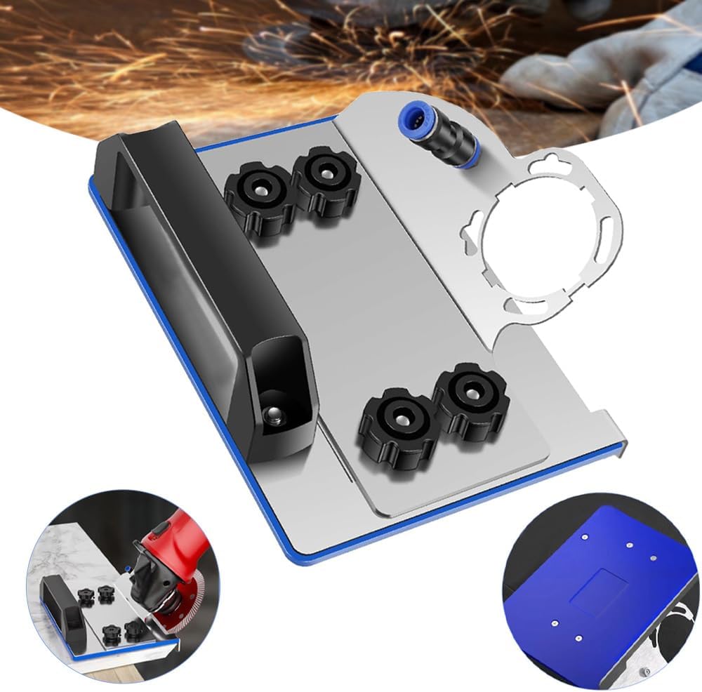 ExactEdge™ | Support de meuleuse d'angle pour coupes de carrelage à 45° – Bords propres & précis
