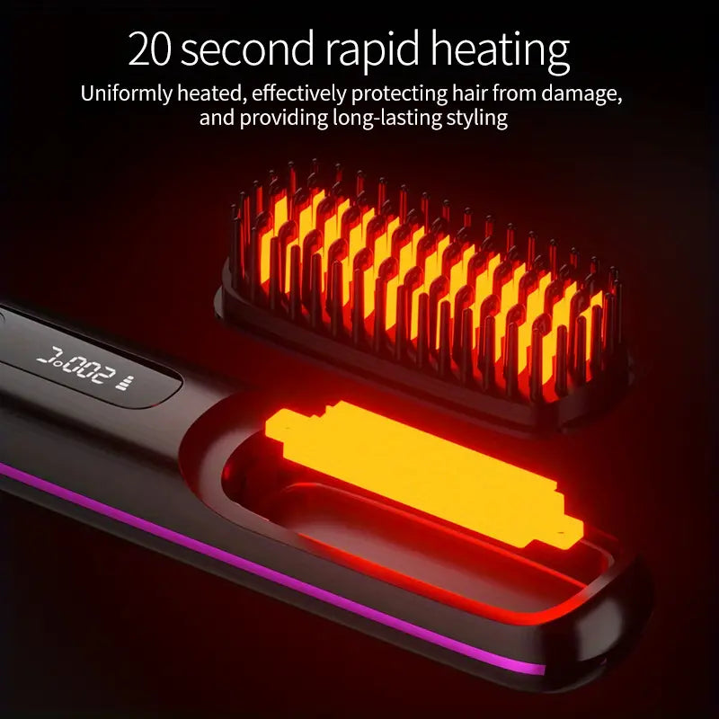 Skanto | Brosse de Coiffage Portable | Cheveux Lisses et Sains à Tout Moment, Partout