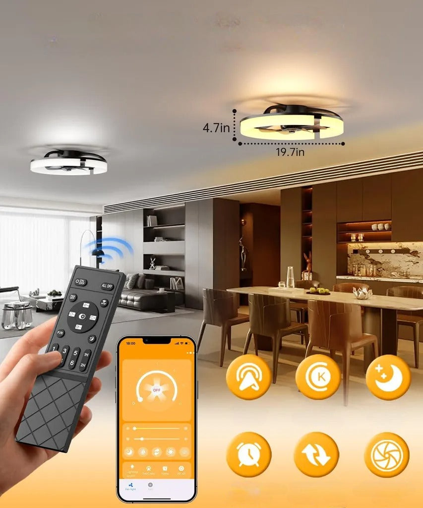 Ventilateur de plafond LED ultra-silencieux