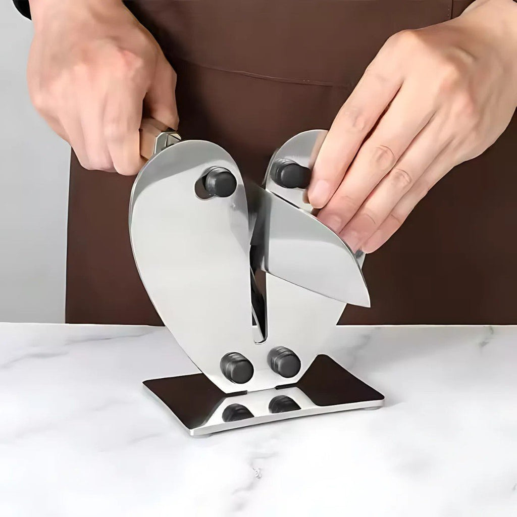 EdgeMaster – Aiguiseur de Couteaux Professionnel en Acier Inoxydable 3-en-1