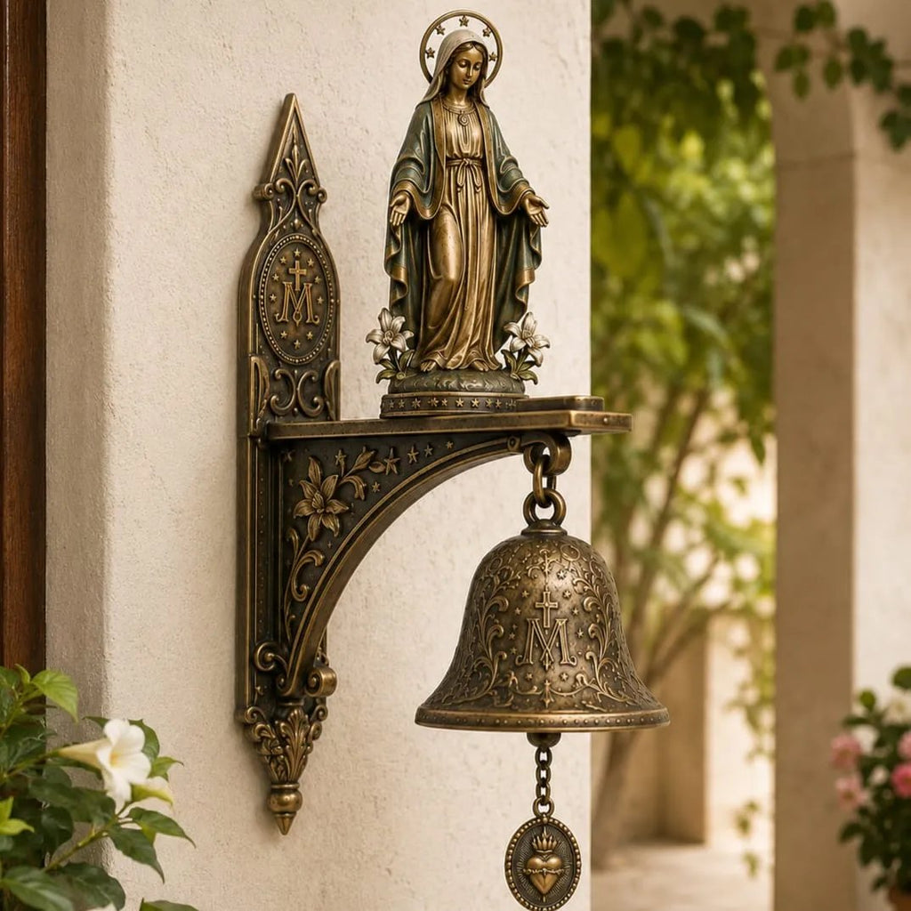 Horloge Murale en Bronze pour Prière et Autel Domestique