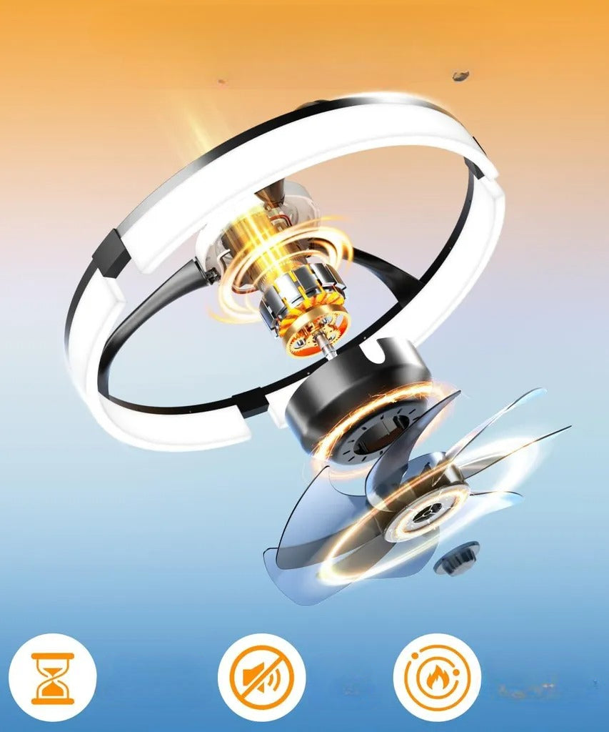 Ventilateur de plafond LED ultra-silencieux
