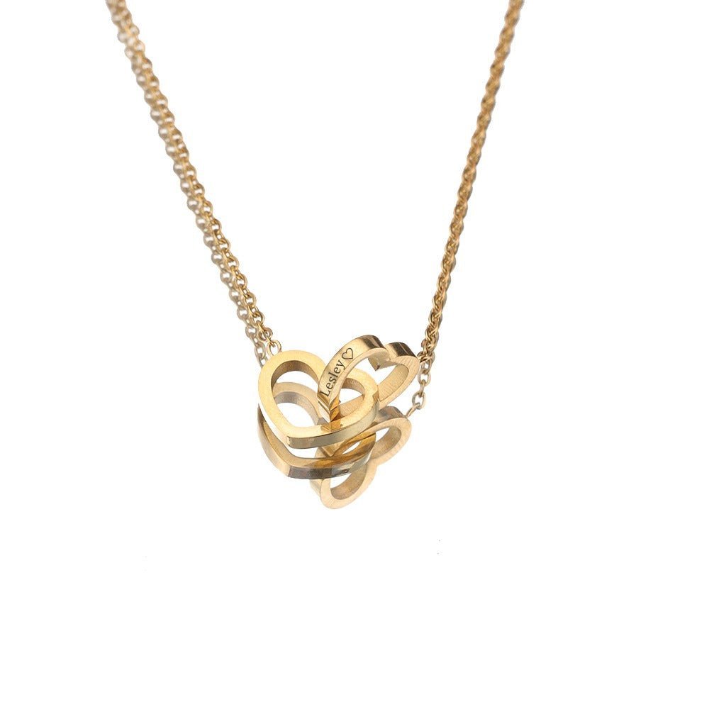 Boîte de Rose Éternelle avec Collier
