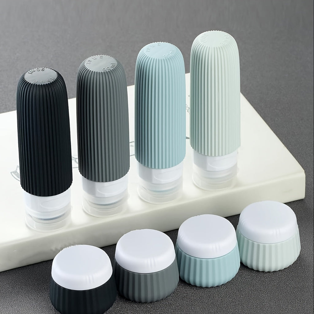 Set de Flacons de Voyage Pratiques – Sûrs et Pratiques pour Voyager