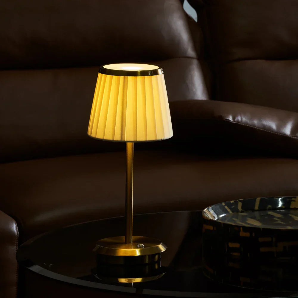 Lumessa – Lampe de Table Rechargeable Dimmable avec 3 Réglages de Lumière pour Intérieur & Extérieur