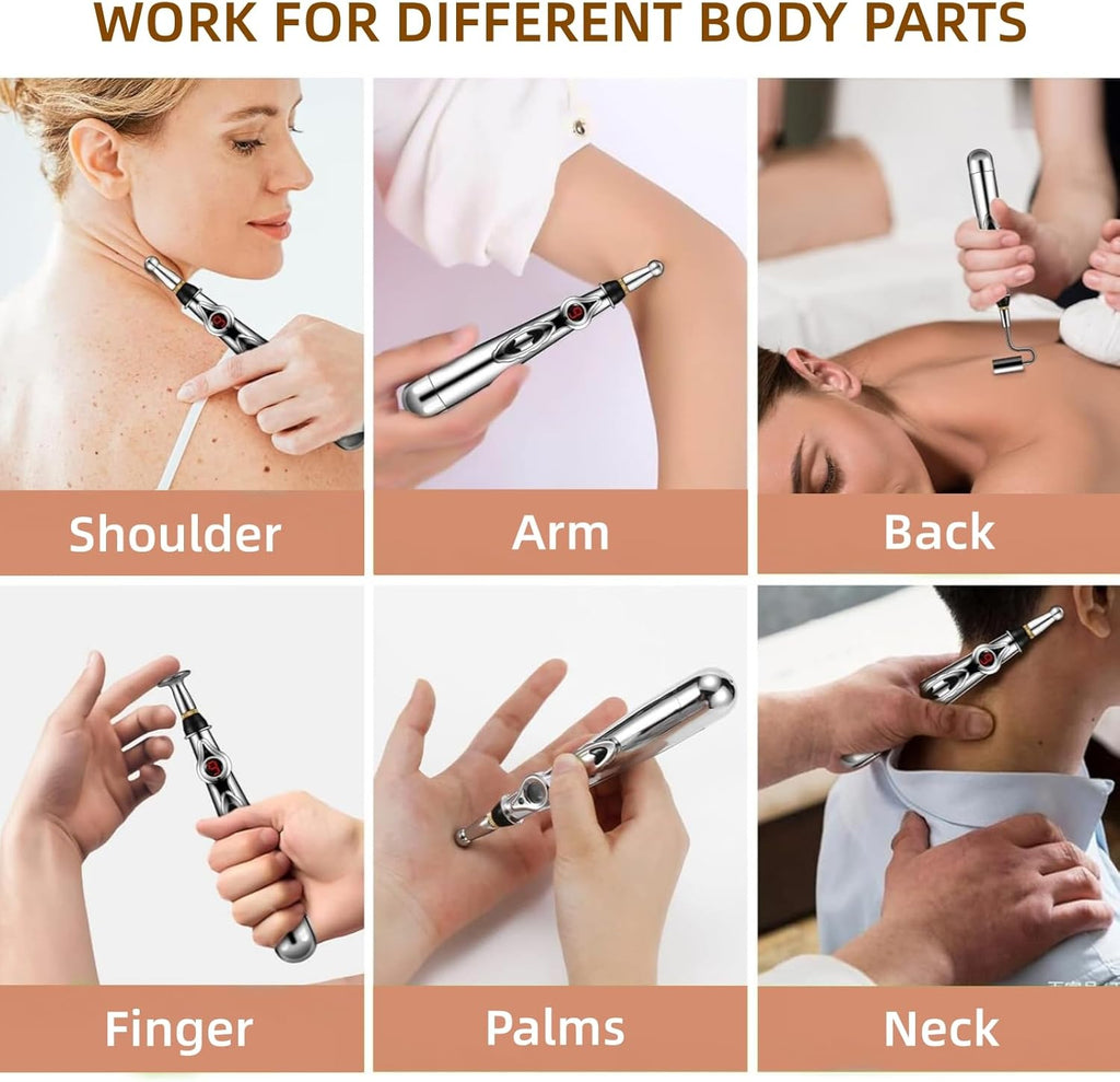 PEN D'ACUPUNCTURE ÉLECTRONIQUE - STYLO DE MASSAGE ÉNERGÉTIQUE DES MÉRIDIENS POUR LE SOULAGEMENT DE LA DOULEUR