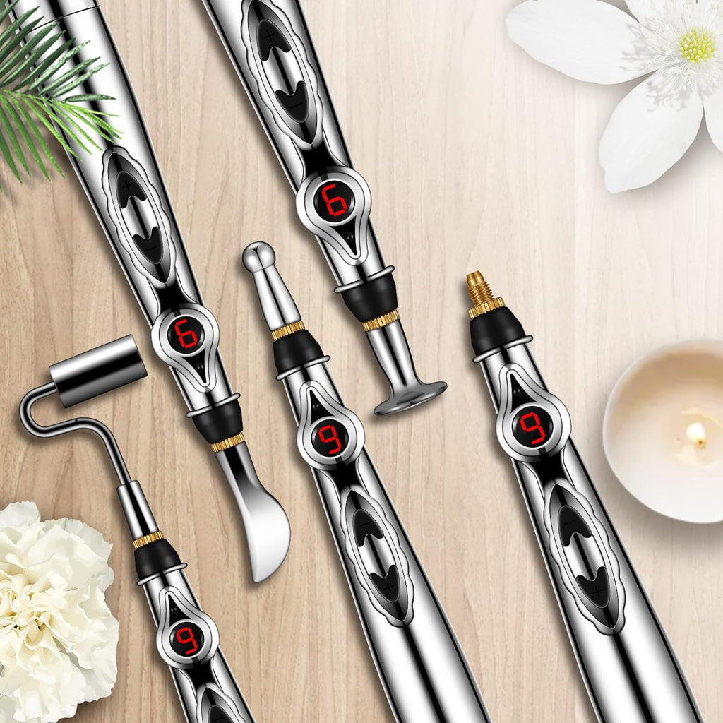 PEN D'ACUPUNCTURE ÉLECTRONIQUE - STYLO DE MASSAGE ÉNERGÉTIQUE DES MÉRIDIENS POUR LE SOULAGEMENT DE LA DOULEUR