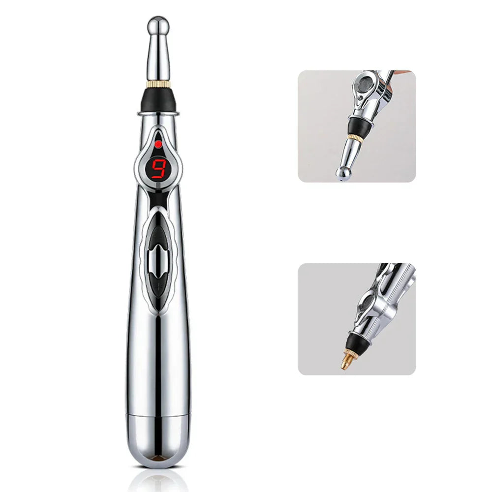 PEN D'ACUPUNCTURE ÉLECTRONIQUE - STYLO DE MASSAGE ÉNERGÉTIQUE DES MÉRIDIENS POUR LE SOULAGEMENT DE LA DOULEUR