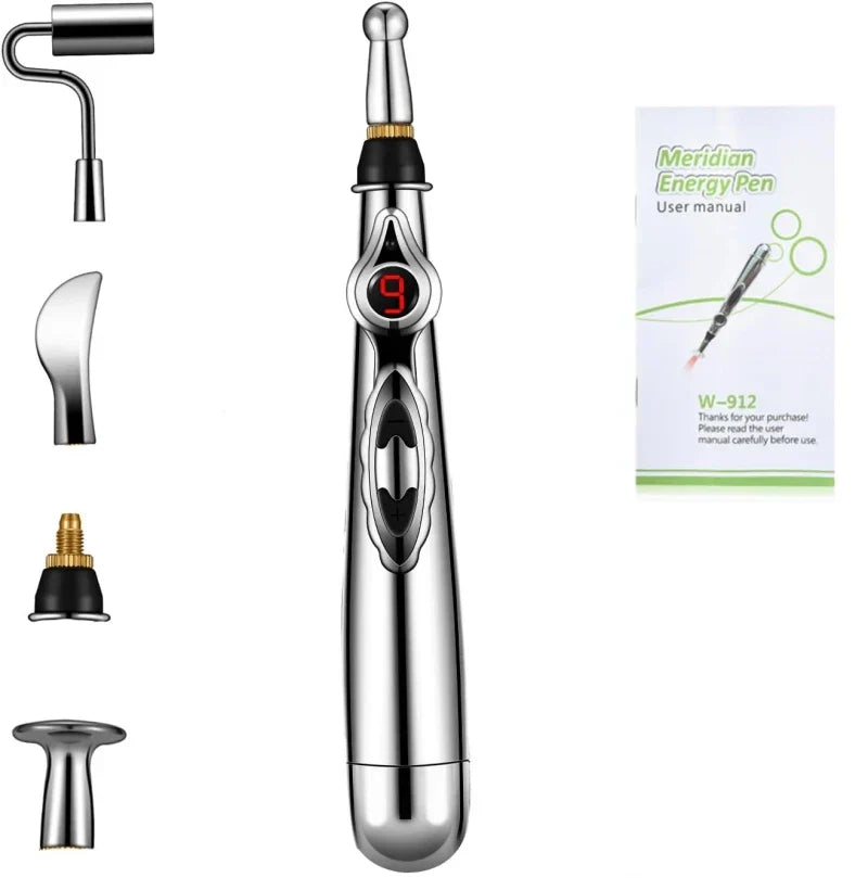 PEN D'ACUPUNCTURE ÉLECTRONIQUE - STYLO DE MASSAGE ÉNERGÉTIQUE DES MÉRIDIENS POUR LE SOULAGEMENT DE LA DOULEUR