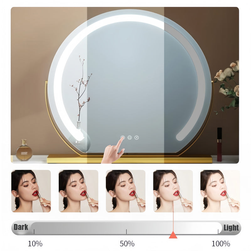 Miroir de Maquillage LED Intelligent avec Contrôle Tactile