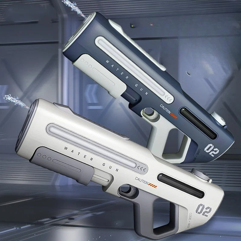 Pistolet à Eau Puissant avec LED - Blanc ou Gris